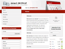 Tablet Screenshot of jgillcpa.com